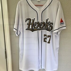 Hooks White Baseball Jersey